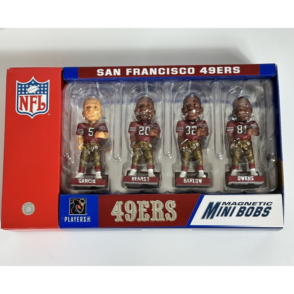 San Francisco 49ers NFL Magnetic Mini Bobs Forever Collectibles Unopened T Owens